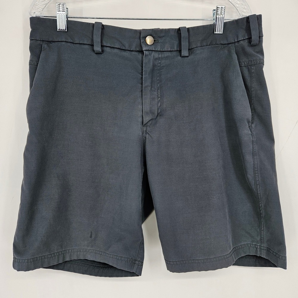 Lululemon Commission Shorts Mens 34 Gray Activewear Athleisure Chino FLAWS
